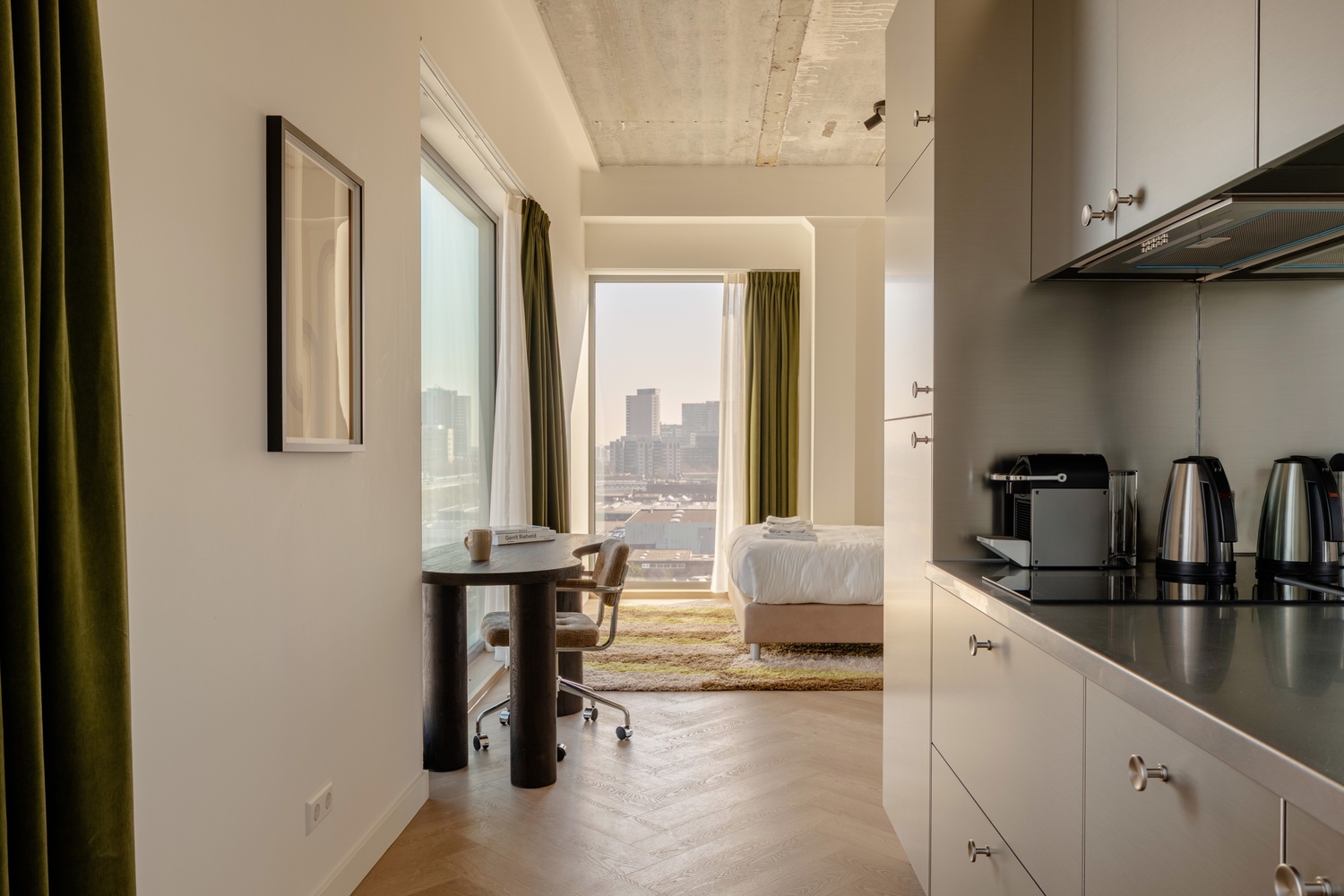 Werkplek in Makerstoren shortstay appartement