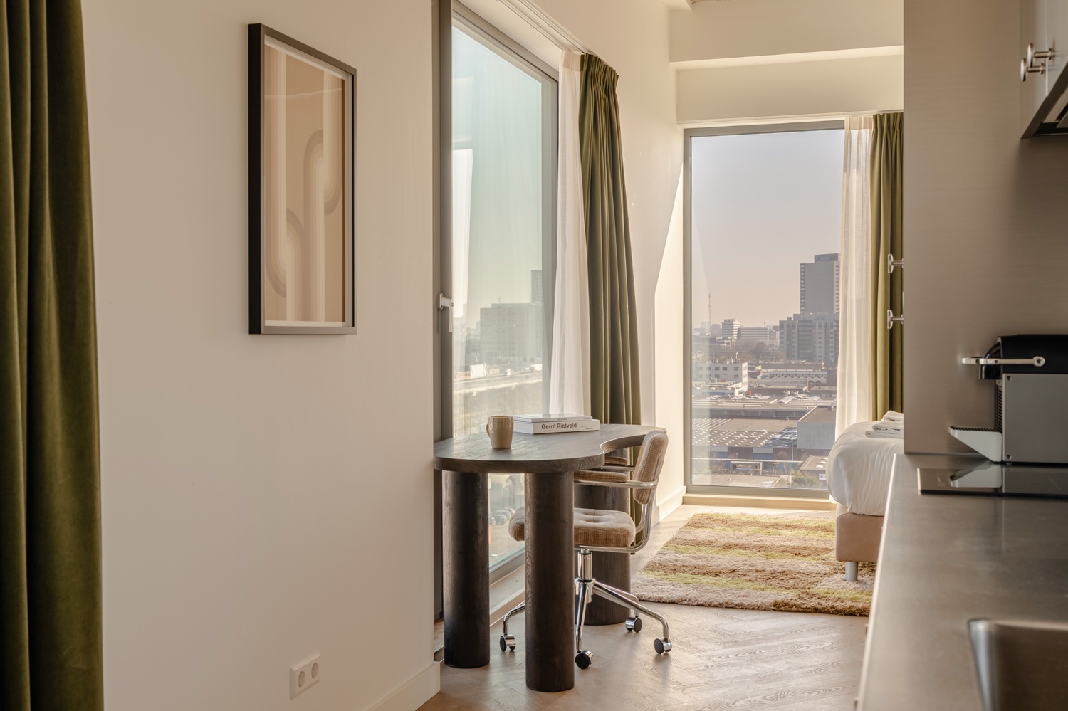 Terras in Makerstoren appartement