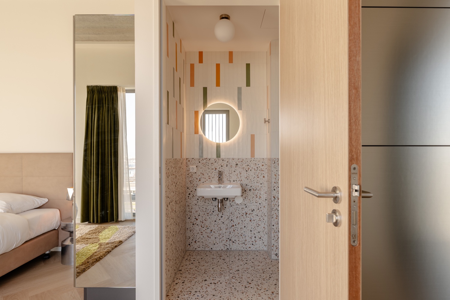 Woonruimte met uitzicht in Makerstoren appartement